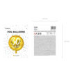 Picture of GOLD FOIL BALLOON 30TH BIRTHDAY 18 INCH